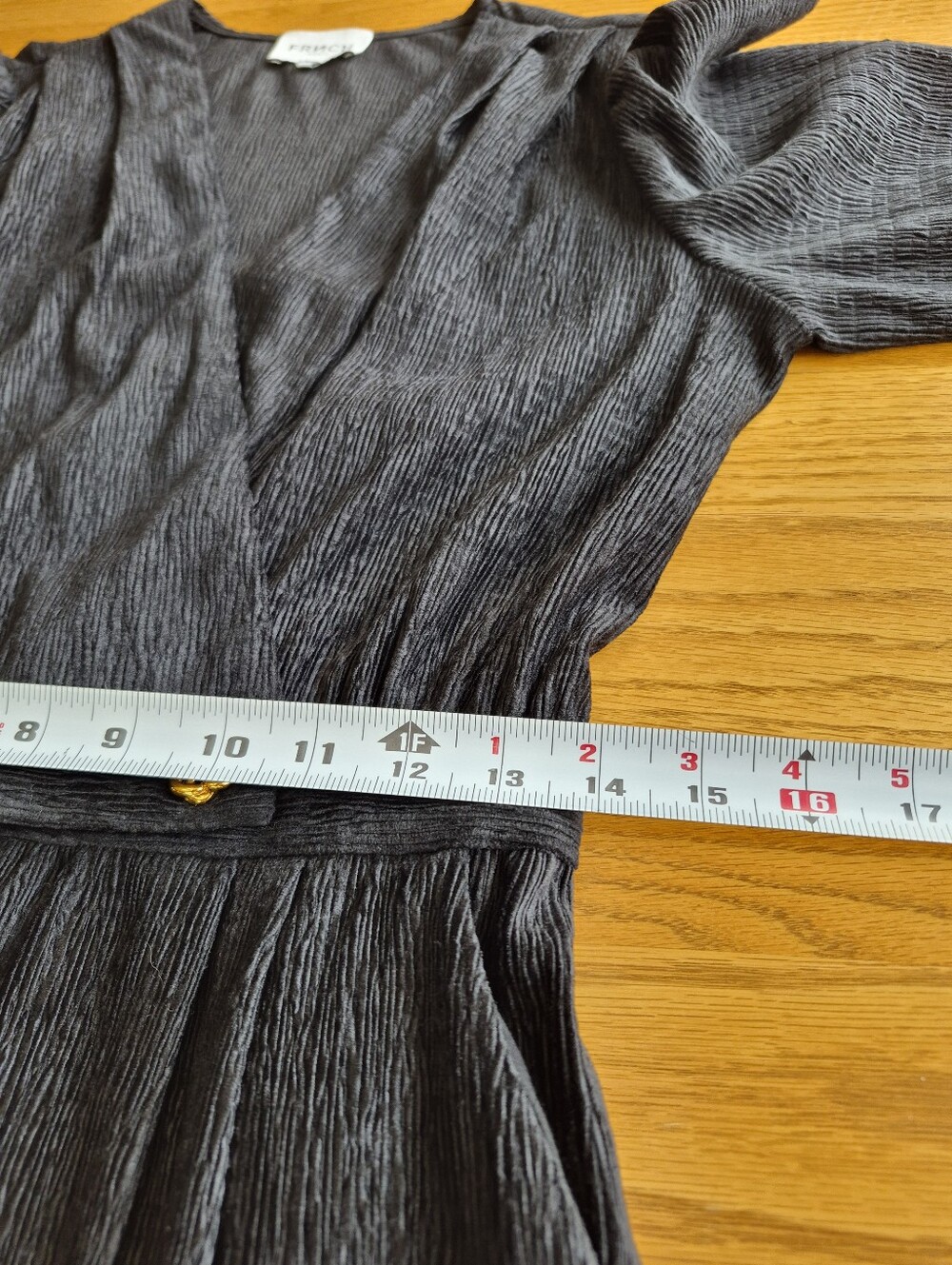 FRNCH Paris Jumpsuit Black Wide Leg M - Picture 15 of 16